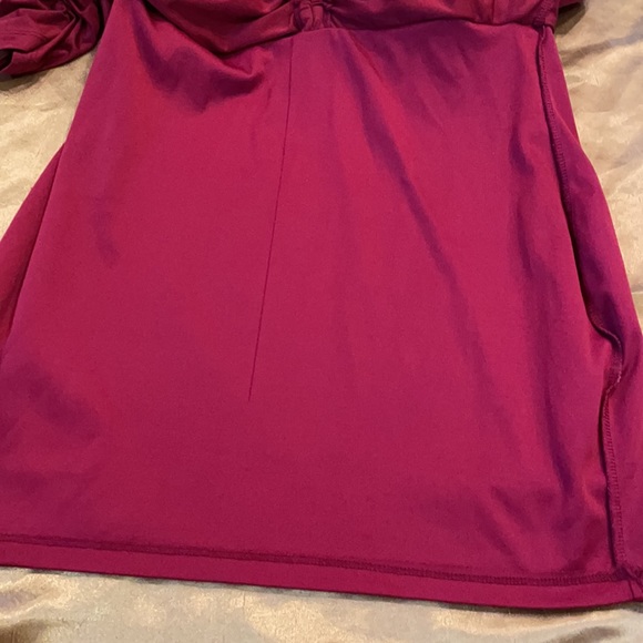 Cranberry ruched minidress - Picture 6 of 8